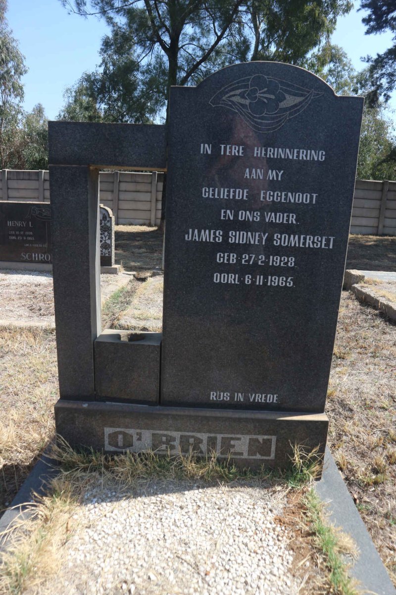 O'BRIEN James Sidney Somerset 1928-1965