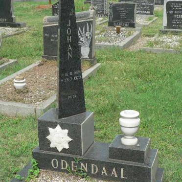 ODENDAAL Johan 1959-1978