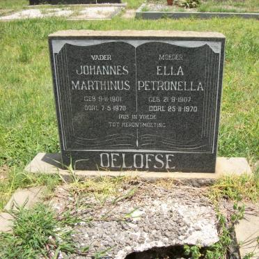 OELOFSE Johannes Marthinus 1901-1970 &amp; Ella Petronella 1907-1970