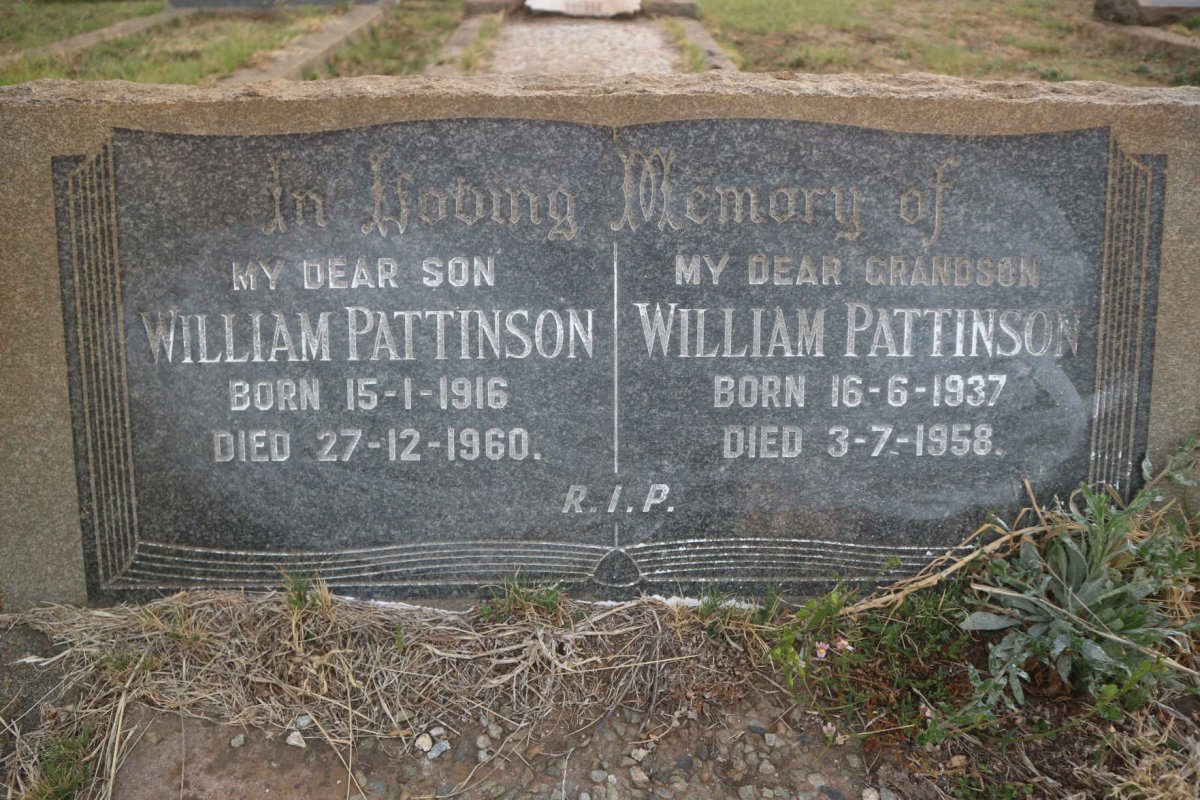PATTINSON William 1916-1960 :: PATTINSON William 1937-1958