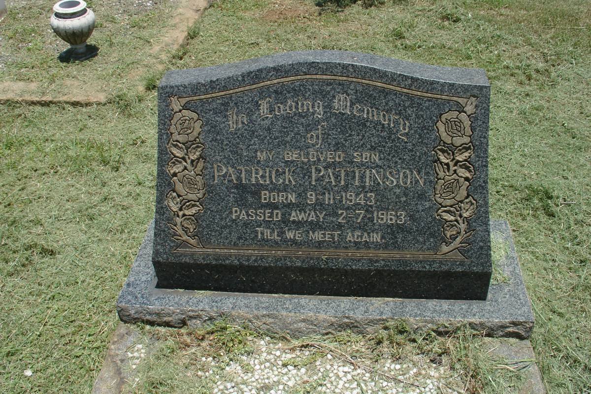 PATTINSON Patrick 1943-1963