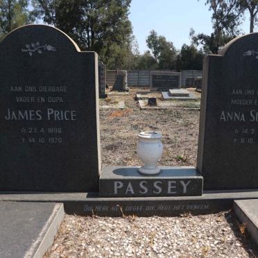 PASSEY James Price 1896-1970 & Anna Susanna 1893-1979
