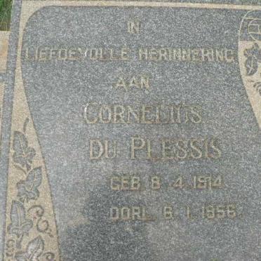 PLESSIS Cornelius, du 1914-1956 :: DU PLESSIS Alena Barbara 1915-1981