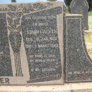 POTGIETER Lukas Johannes 1889-1952 &amp; Johanna Margaretha  VAN DER WALT 1899-1975