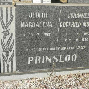 PRINSLOO Johannes Godfried Mocke 1917-1990 &amp; Judith Magdalena 1922-