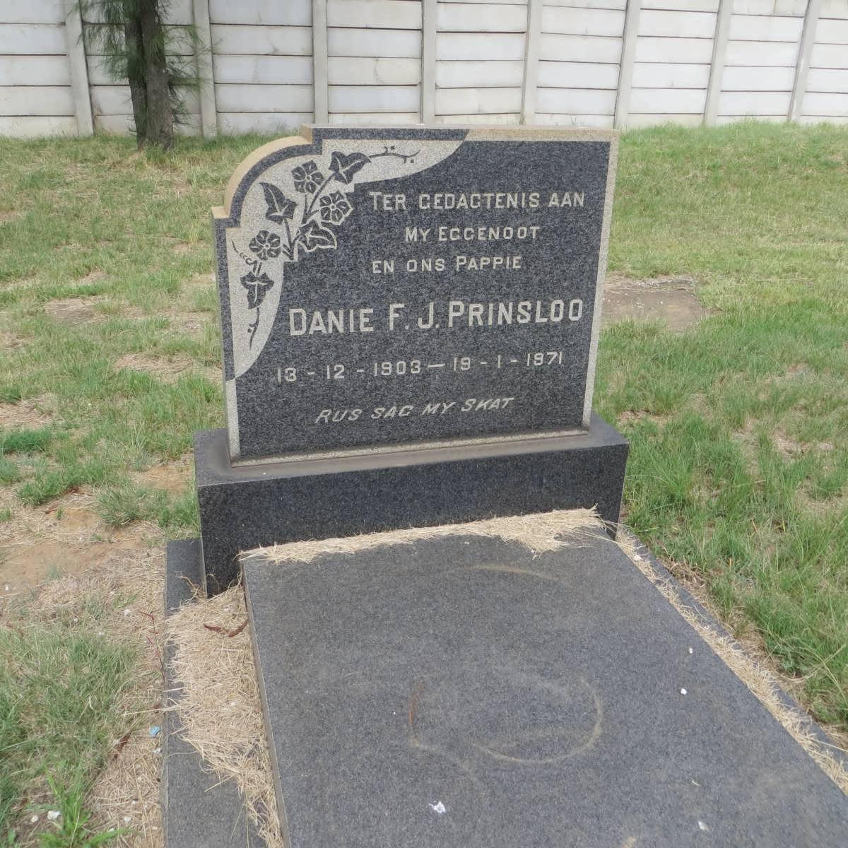 PRINSLOO Danie F.J. 1903-1971