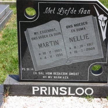 PRINSLOO Martin 1907-1995 &amp; Nellie 1917-2008