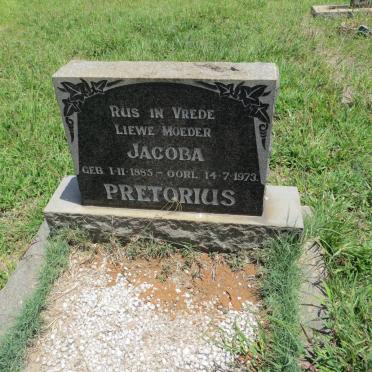 PRETORIUS Jacoba 1885-1973