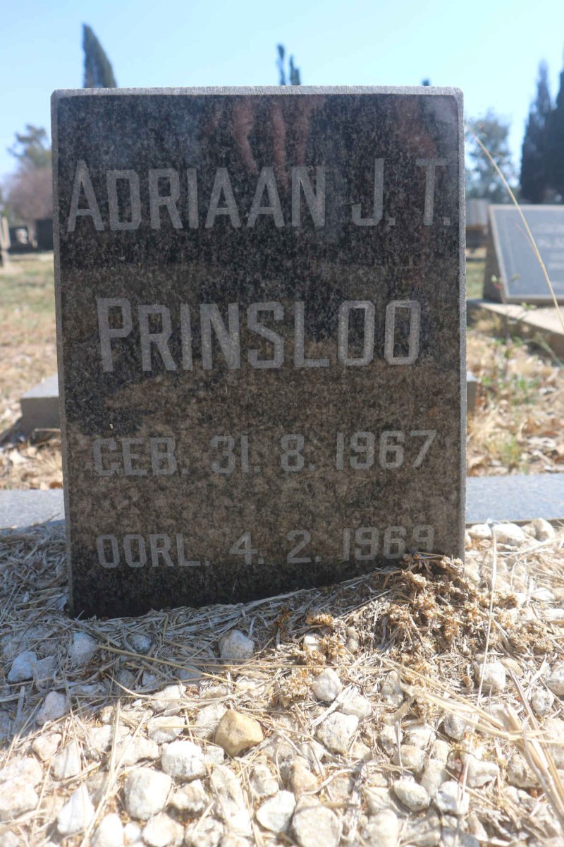 PRINSLOO Adriaan J.T. 1967-1969