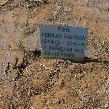 RAHMAN Feraad 1985-1998