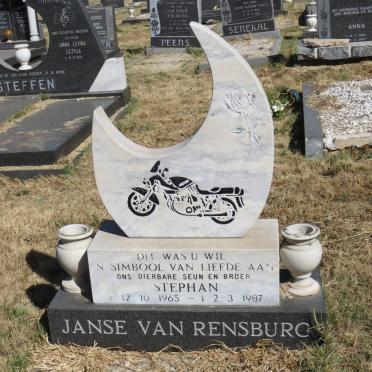 RENSBURG Stephan, Janse van 1965-1987