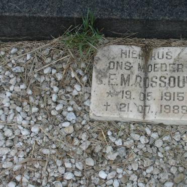 ROSSOUW S.E.M. 1915-1989