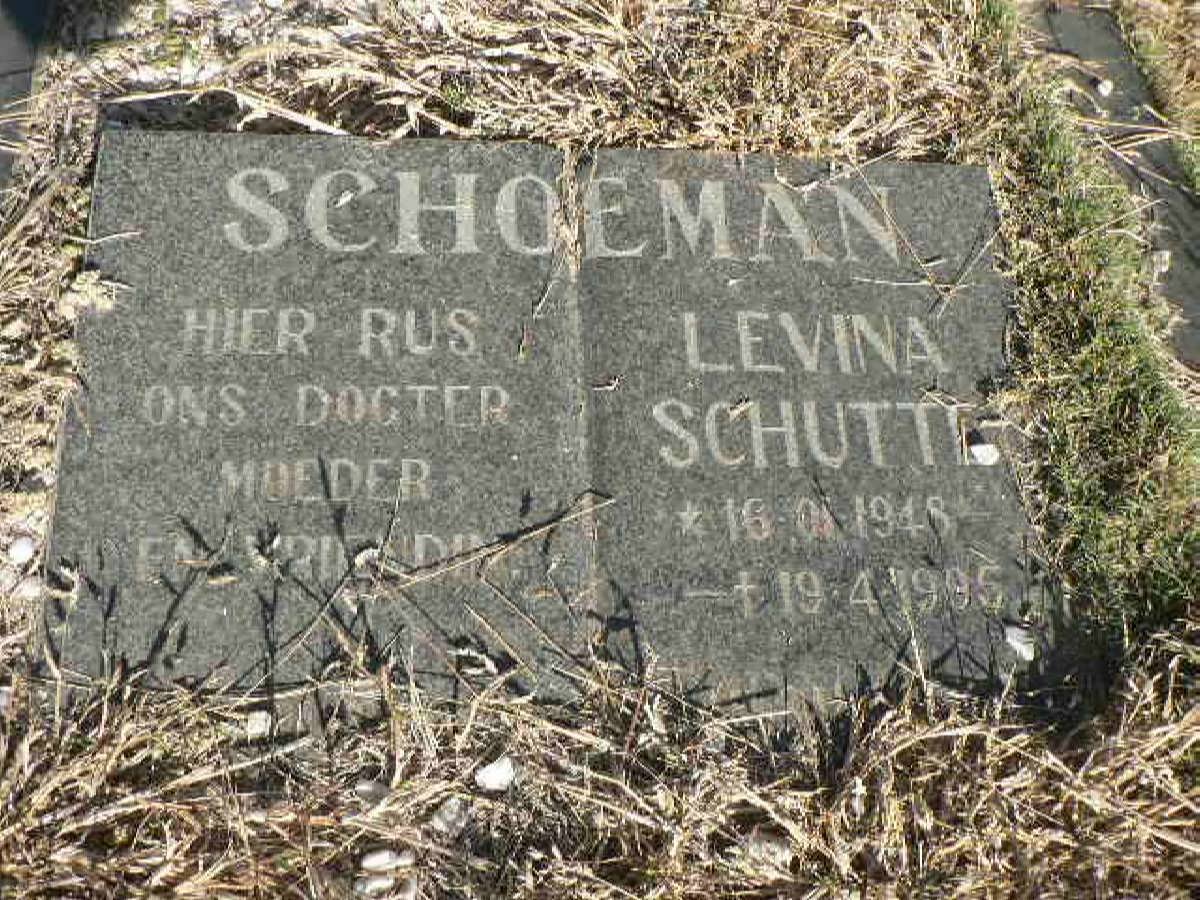 SCHOEMAN Levina Schutte 1948-1995