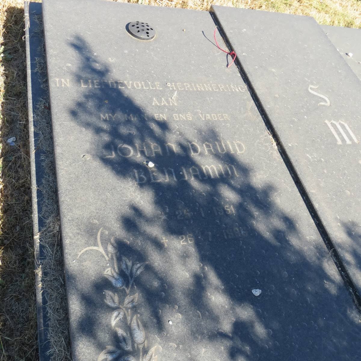 SMITH Johan David Benjamin 1951-1986