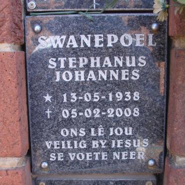 SWANEPOEL Stephanus Johannes 1938-2008