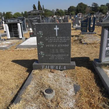 THWALA Petrus Atando 1967-1998