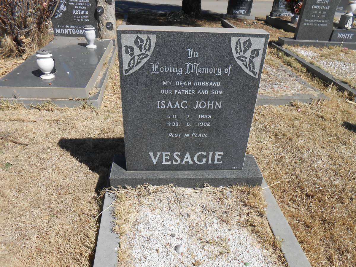 VESAGIE Isaac John 1935-1982