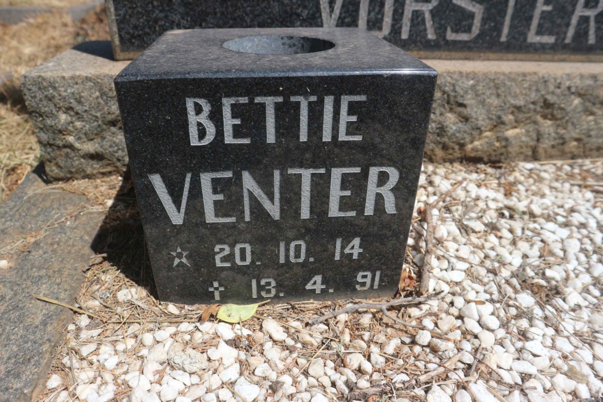VENTER Bettie 1914-1991