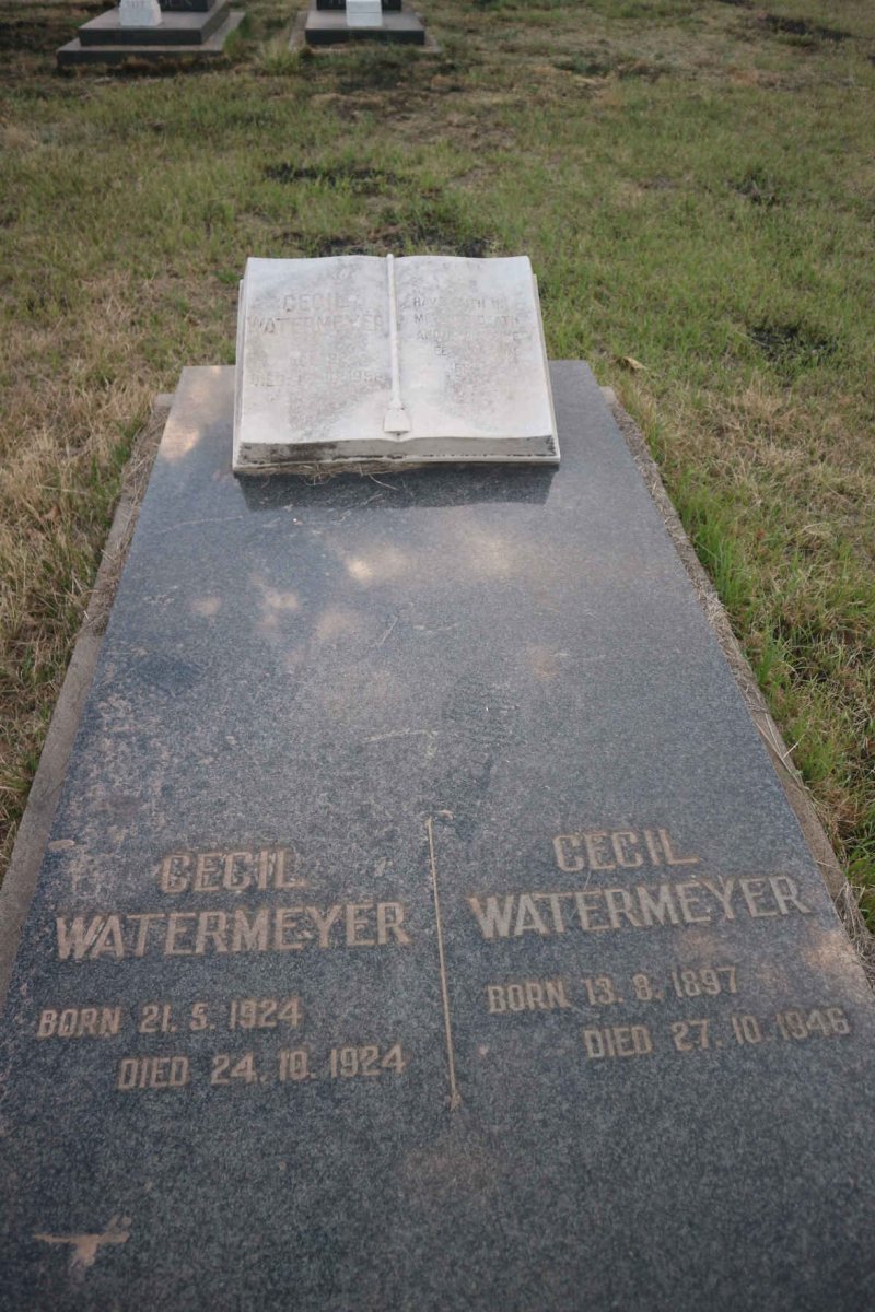 WATERMEYER Cecil 1897-1946 :: WATERMEYER Cecil 1924-1924 :: WATERMEYER Cecil - 1958 _1