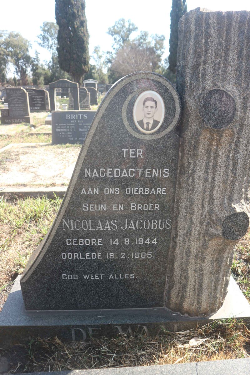WAAL Nicolaas Jacobus, de 1944-1965