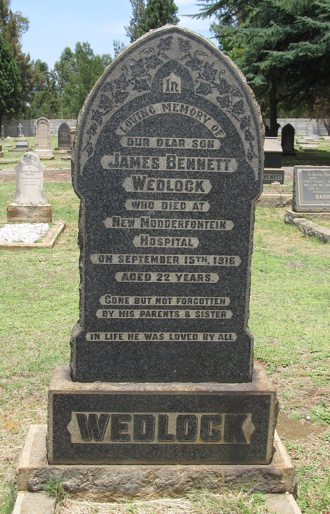 WEDLOCK James Bennett -1916