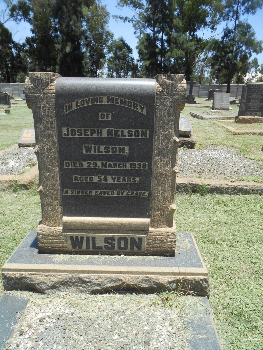 WILSON Joseph Nelson -1938