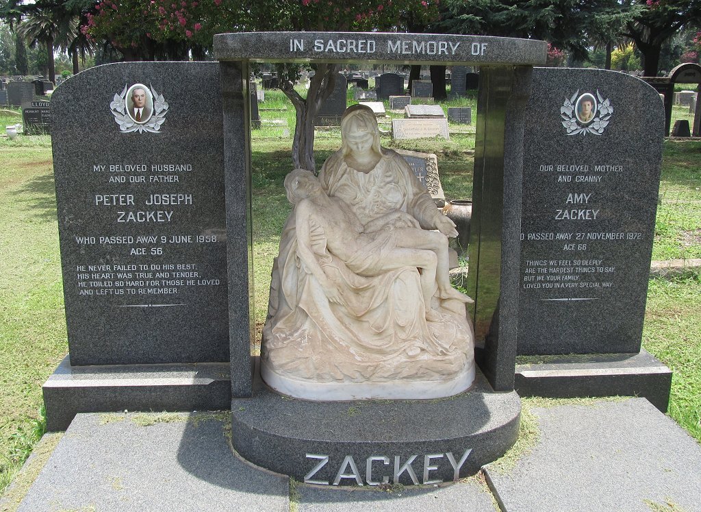 ZACKEY Peter Joseph -1958 &amp; Amy -1972