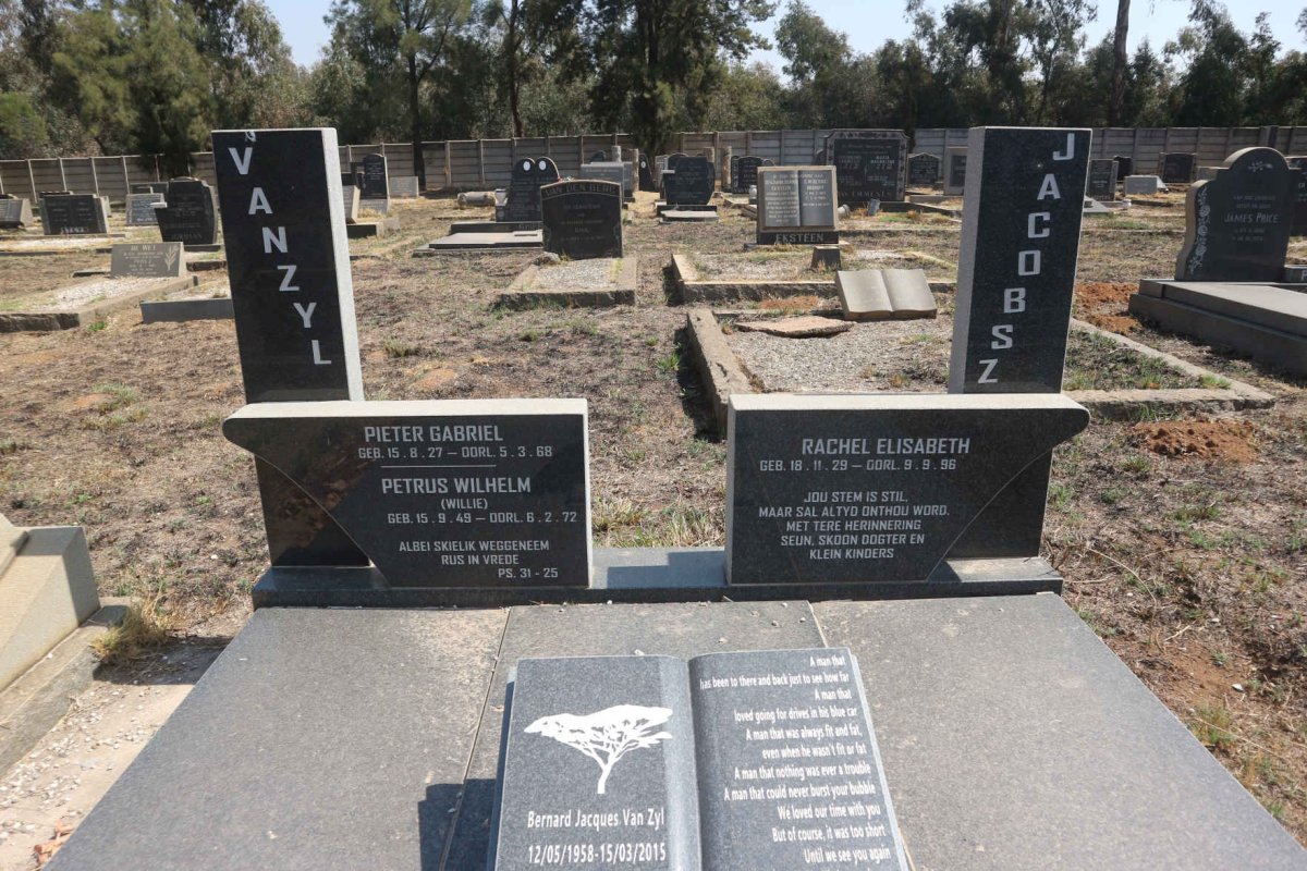 ZYL Pieter Gabriel, van 1927-1968 & Rachel Elisabeth JACOBSZ 1929-1996 :: VAN ZYL Petrus Wilhelm 1949-1972 :: VAN ZYL Bernard Jacques 1958-2015