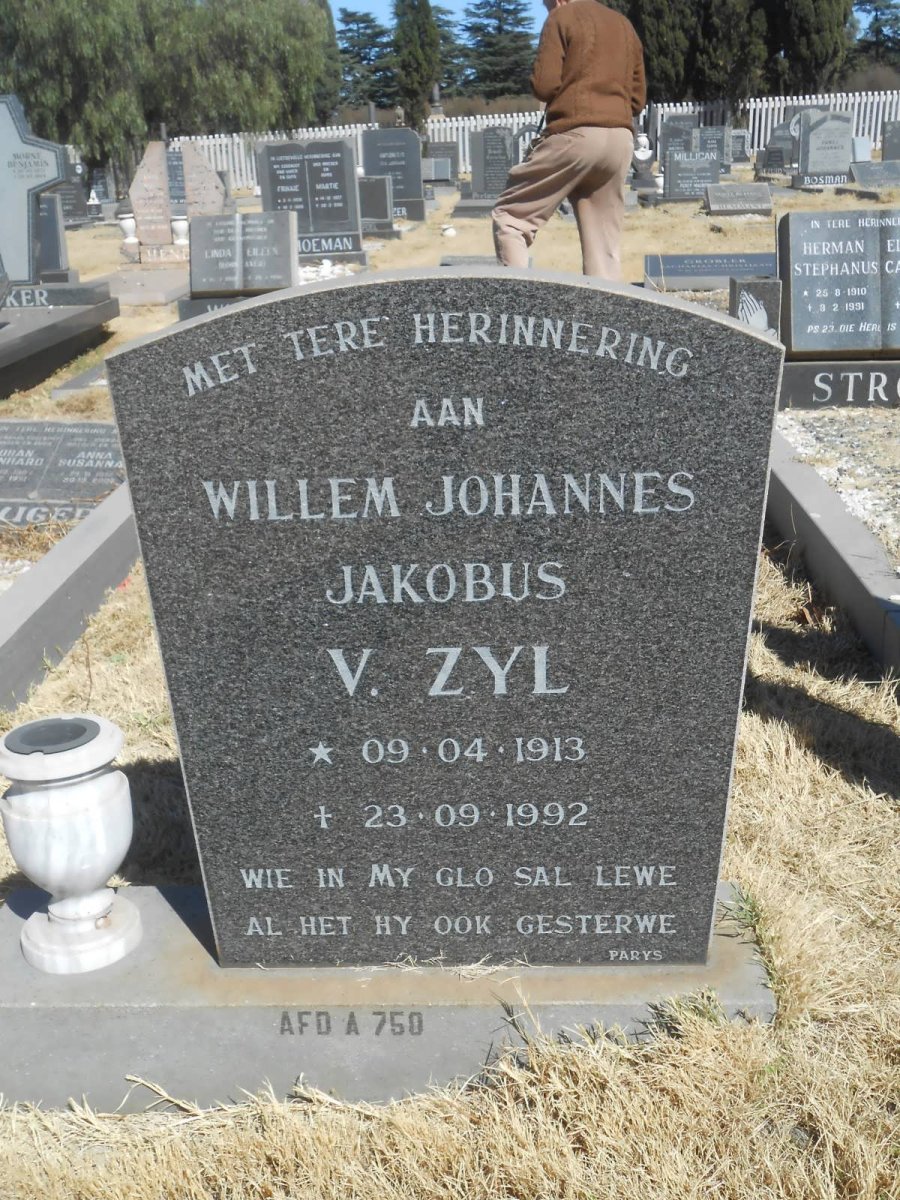ZYL Willem Johannes Jakobus, v. 1913-1992