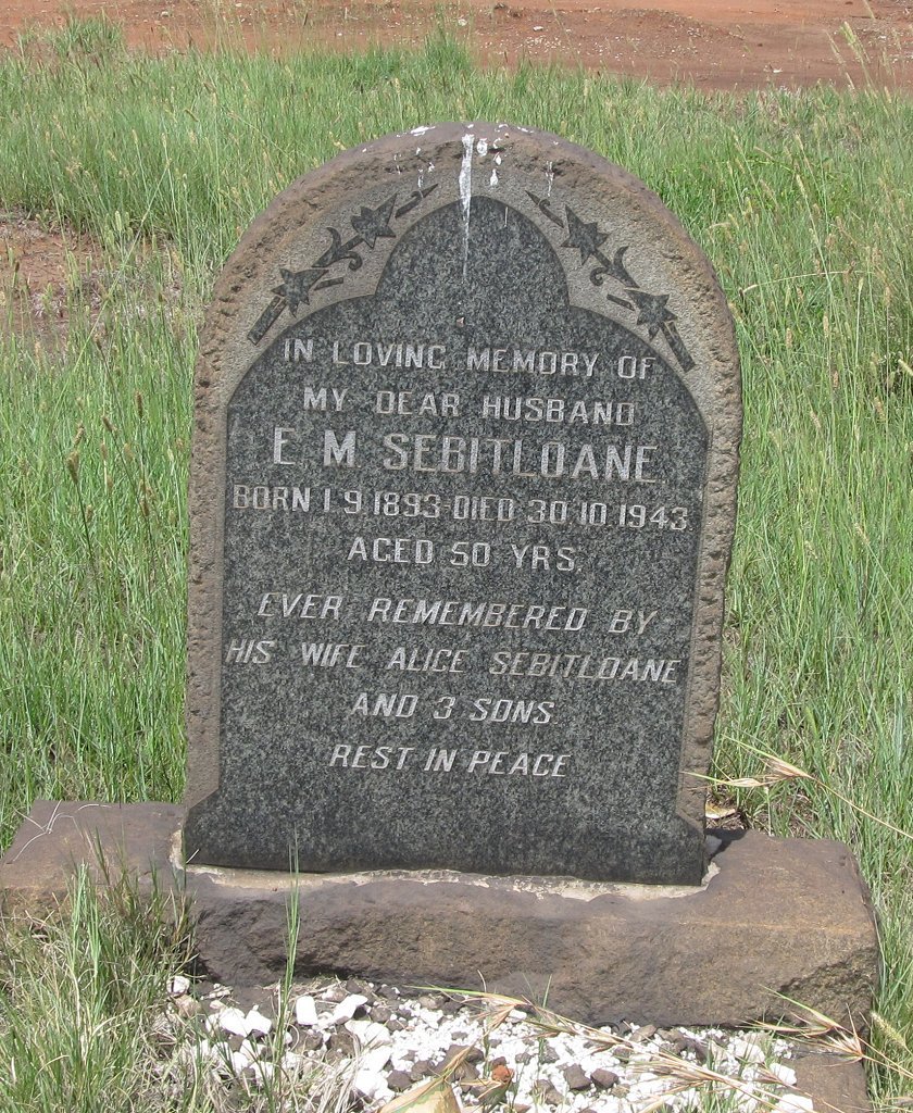 SEBIOTLOANE E.M. 1893-1943