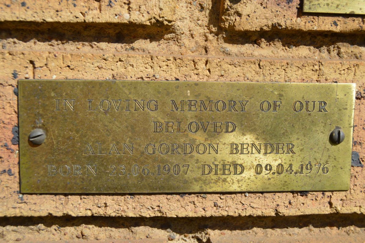 BENDER Alan Gordon 1907-1976