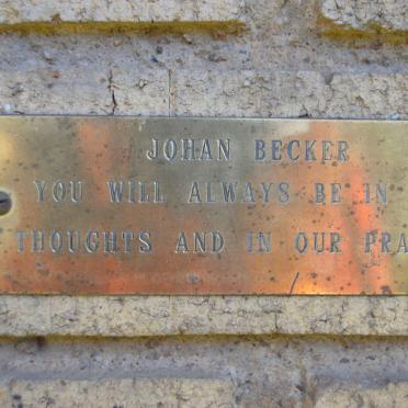 BECKER Johan