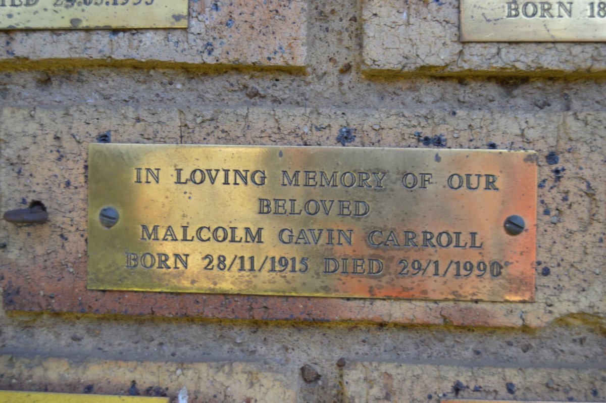 CARROLL Malcolm Gavin 1915-1990