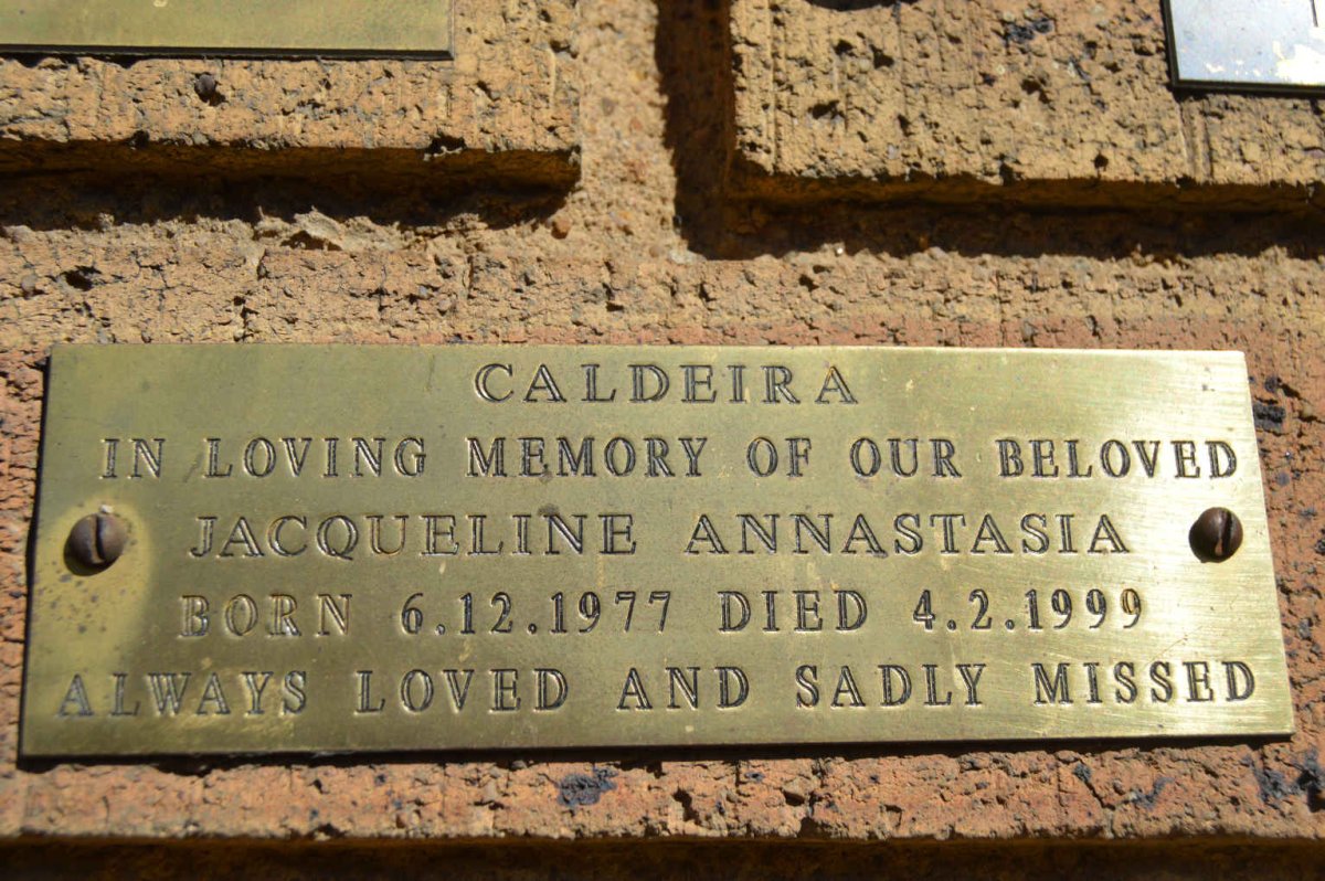 CALDEIRA Jacqueline Annastasia 1977-1999