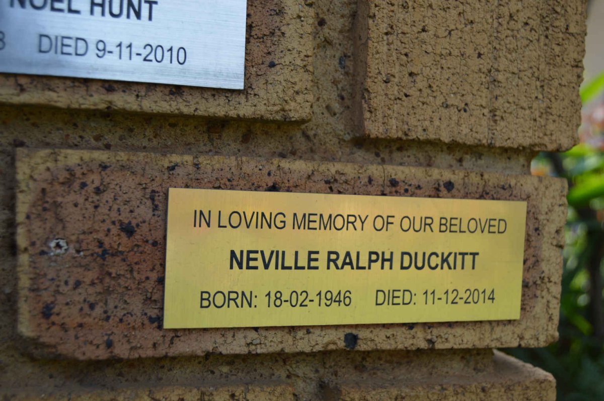 DUCKITT Neville Ralph 1946-2014