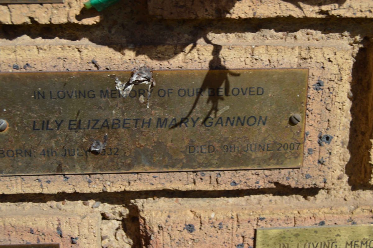 GANNON Lily Elizabeth Mary 1932-2007