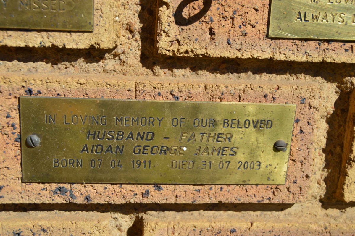 JAMES Aidan George 1911-2003