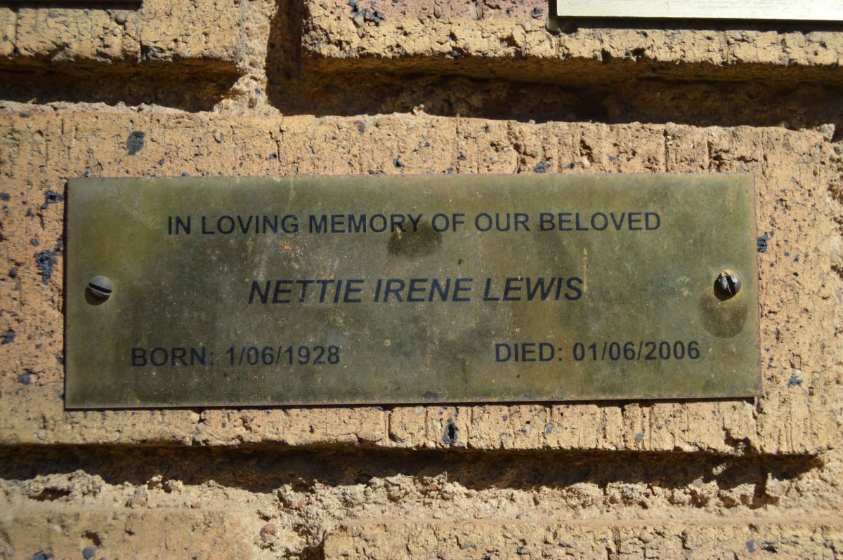 LEWIS Nettie Irene 1928-2006