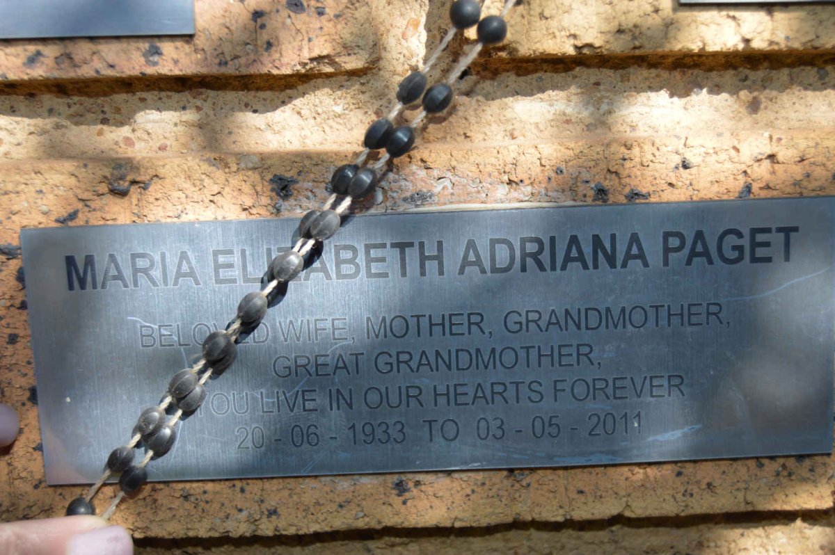 PAGET Maria Elizabeth Adriana 1933-2011