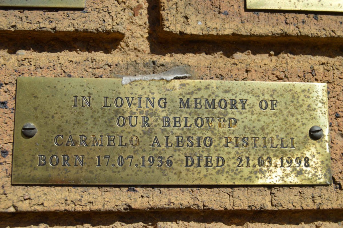 PISTILLI Carmelo Alesio 1936-1998