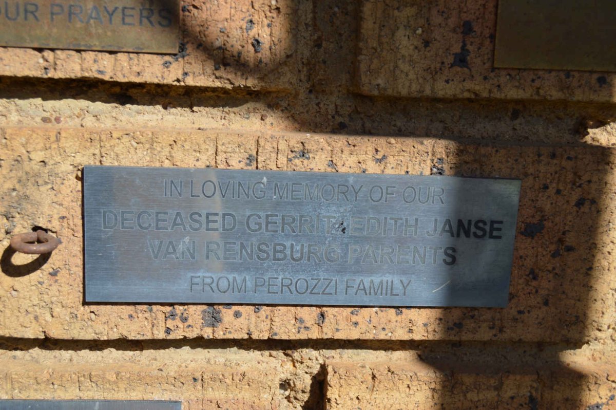 RENSBURG Gerrit, Janse van &amp; Edith