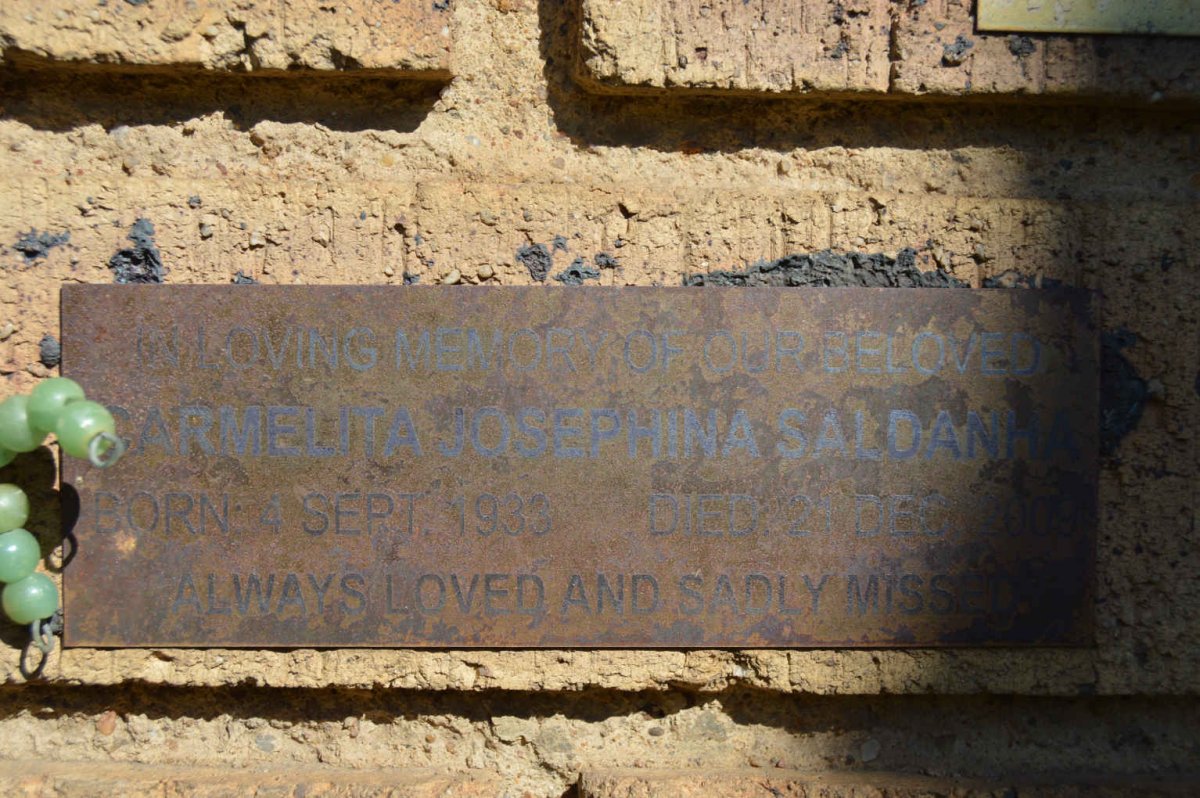 SALDANHA Carmelita Josephina 1933-2009
