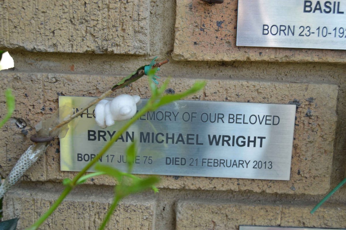 WRIGHT Bryan Michael 1975-2013