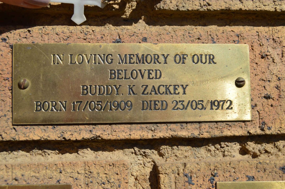 ZACKEY Buddy K. 1909-1972
