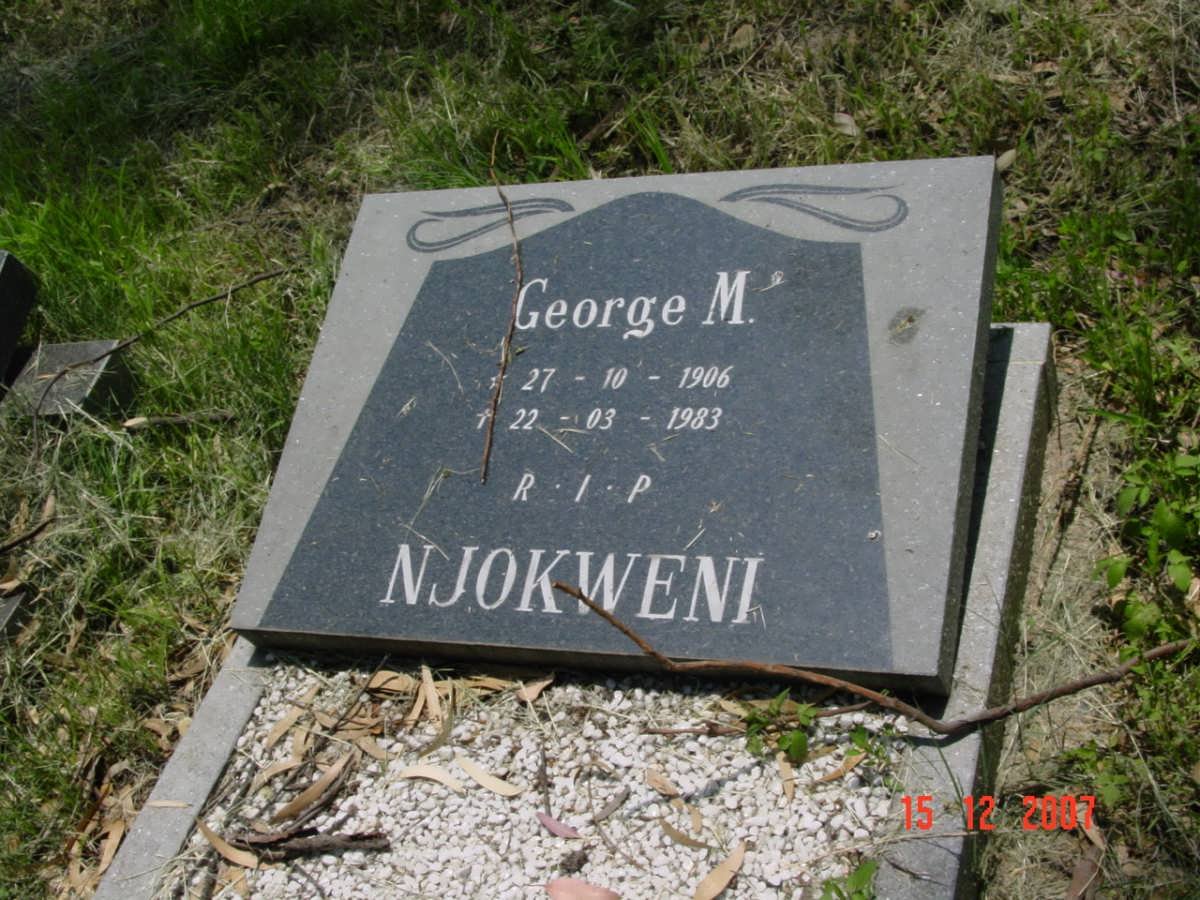 NJOKWENI George M. 1906-1983