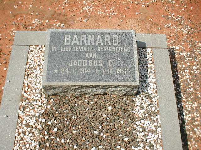 BARNARD Jacobus C. 1914-1952