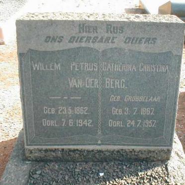 BERG Willem Petrus, van der 1862-1942 &amp; Catherina Christina GROBBELAAR 1867-1957