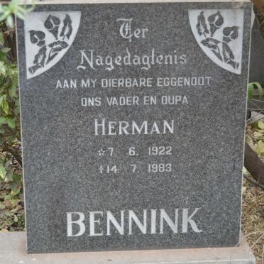 BENNINK Herman 1922-1983