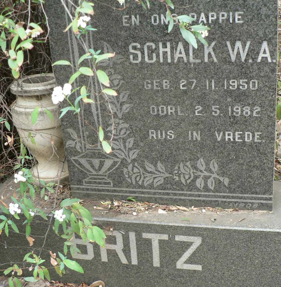 BRITZ Schalk W.A. 1950-1982