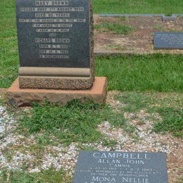 BROWN Richard 1888-1966 &amp; Mary -1938 :: CAMPBELL Allan John 1912-1989 &amp; Mona Nellie 1917-2003